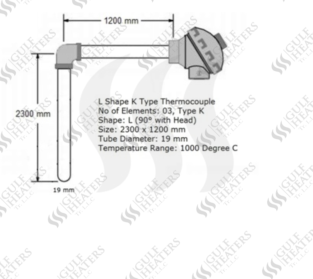 L Shape Thermocouple